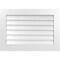 Ekena Millwork Vertical Surface Mount PVC Gable Vent: Non-Functional, w/3-1/2"W x 1"H, Standard Frame, 34"W x 24"H GVPVE34X2401SN - alternate 1